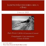 Lezioni di letteratura greca a Bari: Prof. Paolo Cipolla