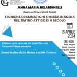 Conferenze al Liceo T. Tasso di Salerno e alla scuola di dottorato dell'Università di Salerno - prof.ssa Anna Maria Belardinelli
